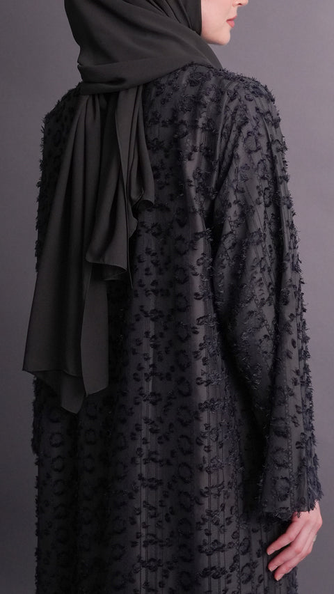Chiffon Qadisha Dark Grey Dress
