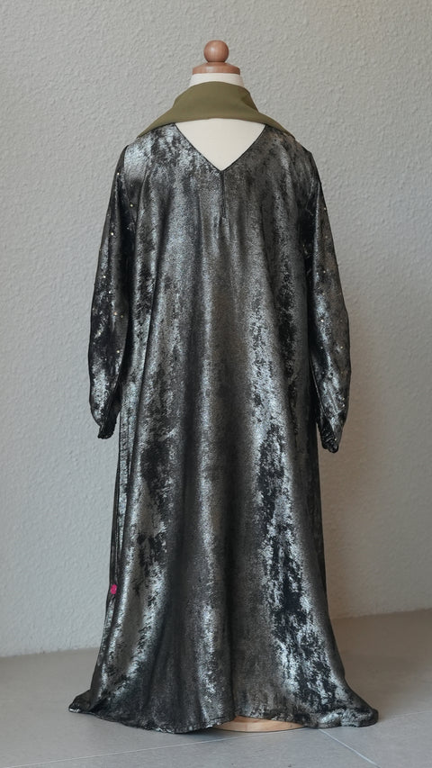 Rose Gold Mini Algae Abaya