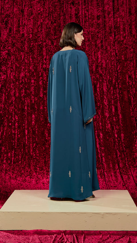 Korean Nidha Ranya Turqoise Abaya