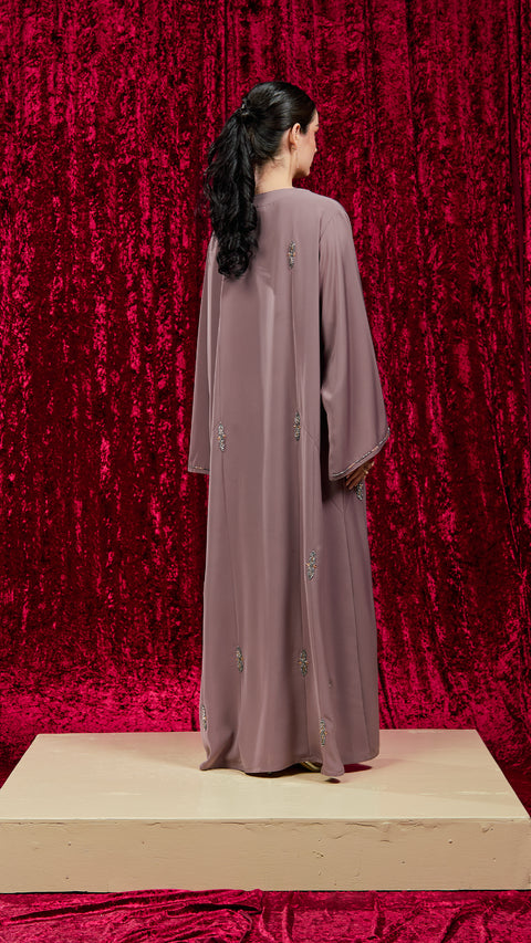 Korean Nidha Ranya Woodrose Abaya
