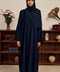 Rosed Crepe Reyhanli Dark Blue Abaya