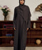 Rosed Crepe Reyhanli Dark Grey Abaya