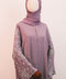 Korean Zoom Ruman Dusty Purple Abaya
