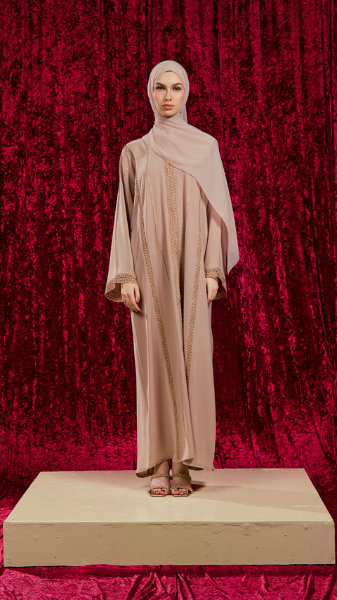Korean Nidha Sanliurfa Beige Abaya