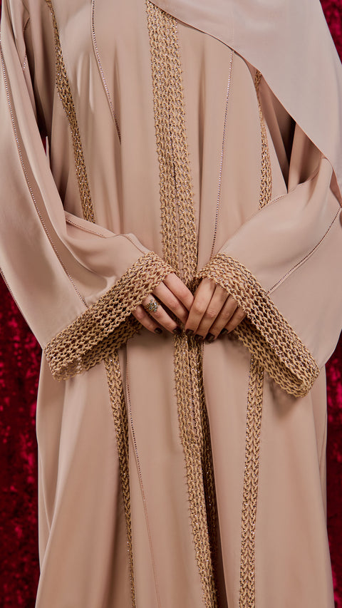 Korean Nidha Sanliurfa Beige Abaya