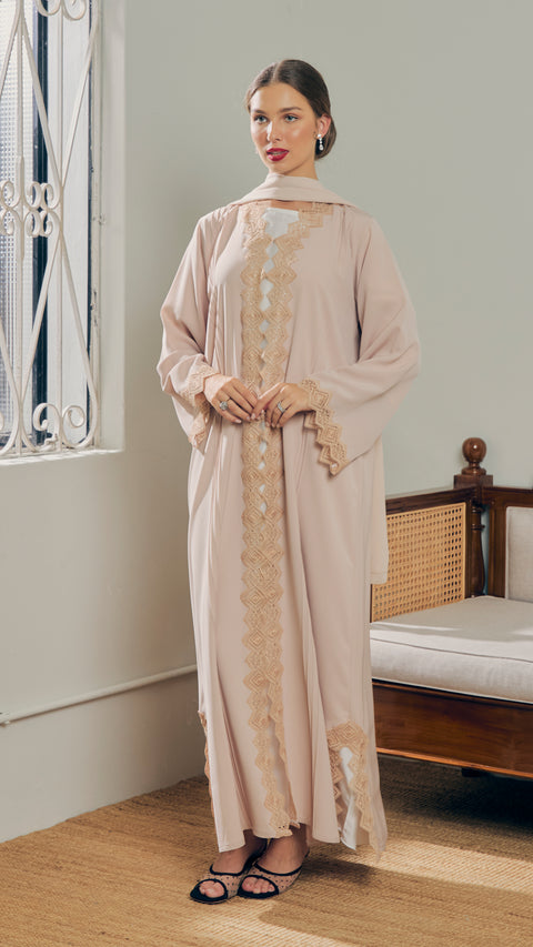 Korean Nidha Salmiya Almond Milk Abaya