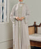 Korean Nidha Salmiya Pale Lime Cardi Abaya