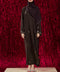 Korean Nidha Sansy Dark Brown Abaya