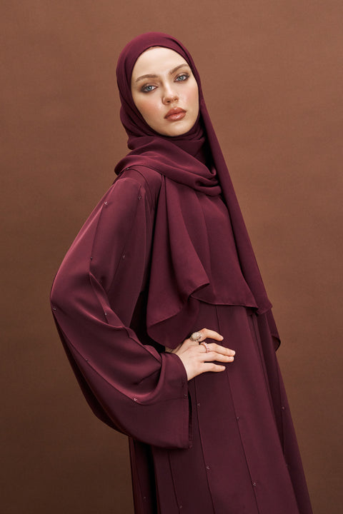 Shasha Korean Nidha Mangosteen Abaya
