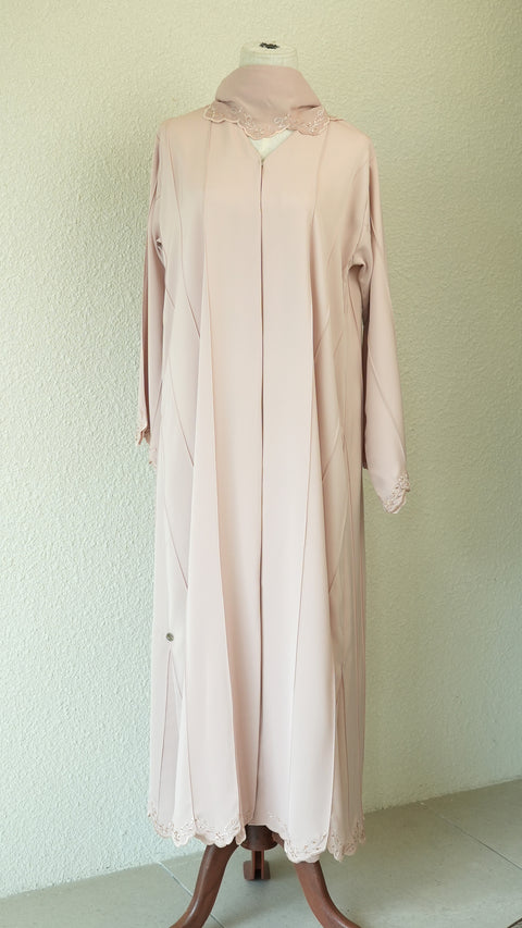 Korean Nidha Soraya Beige Abaya