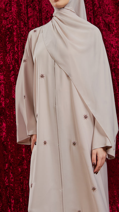 Korean Nidha Tafila Almond Milk Abaya