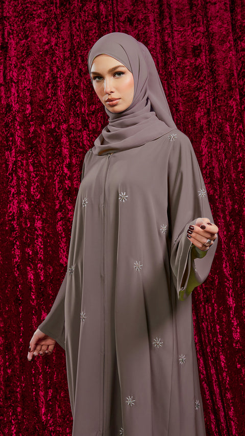 Korean Nidha Tafila Woodrose Abaya