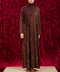 Korean Nidha Tarim Rich Brown Abaya