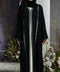 Korean Nidha Thalia Obsidian Black Abaya