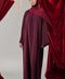 Korean Nidha Waha Burgundy Abaya