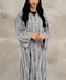 Soft Lace Zhanar Fog Grey Abaya