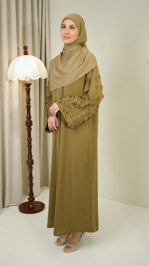 Korean Nidha Cairo Olive Abaya