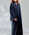 Korean Nidha Erbil Obsidian Black Abaya