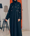 Korean Nidha Oyun Obsidian Pink Coat Abaya