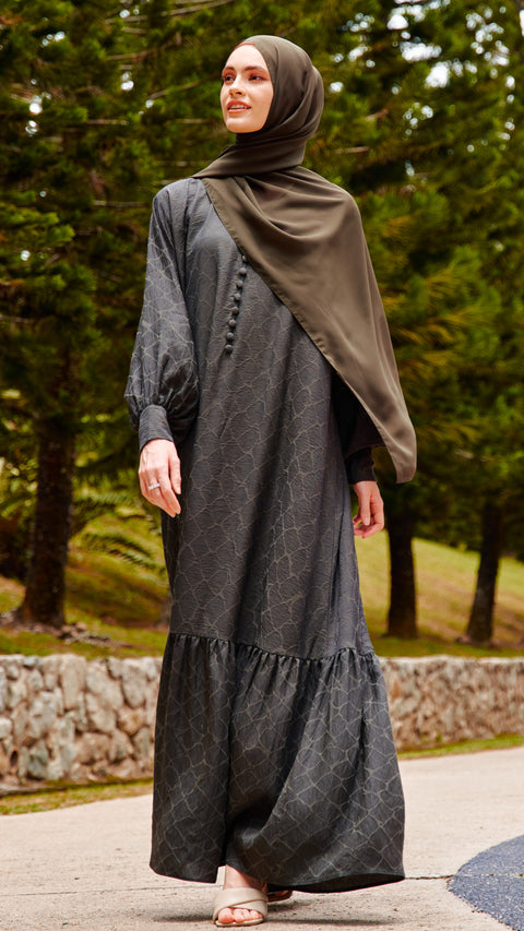 Iris Dark Green Dress (CLEARANCE)