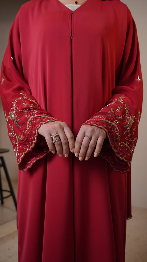 Adliya Scarlet Red Abaya