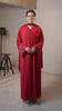 Korean Nidha Adliya Scarlet Red Abaya