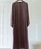 Korean Zoom Ahwar Deep Mauve Abaya