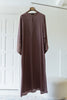 Korean Zoom Ahwar Deep Mauve Abaya