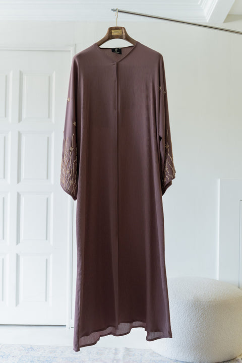 Ahwar Deep Mauve Abaya