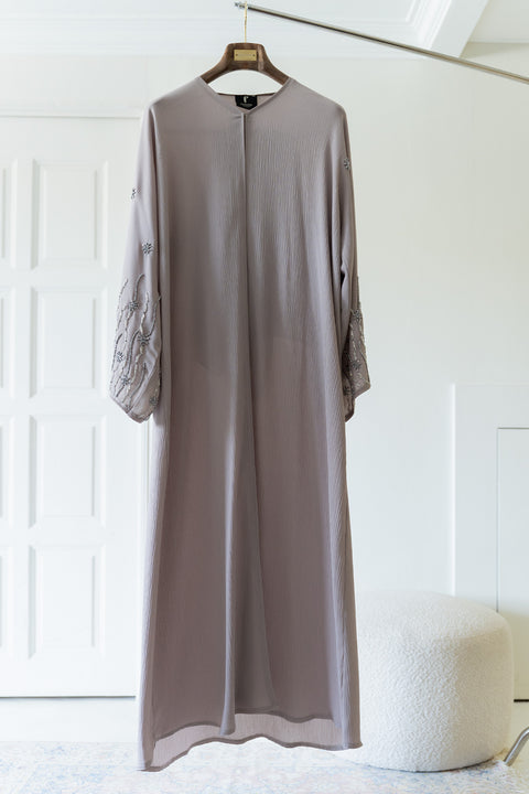 Ahwar Taupe Abaya