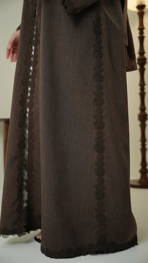 Akra Rich Brown Abaya