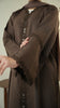 Cotton Linen Akra Rich Brown Abaya