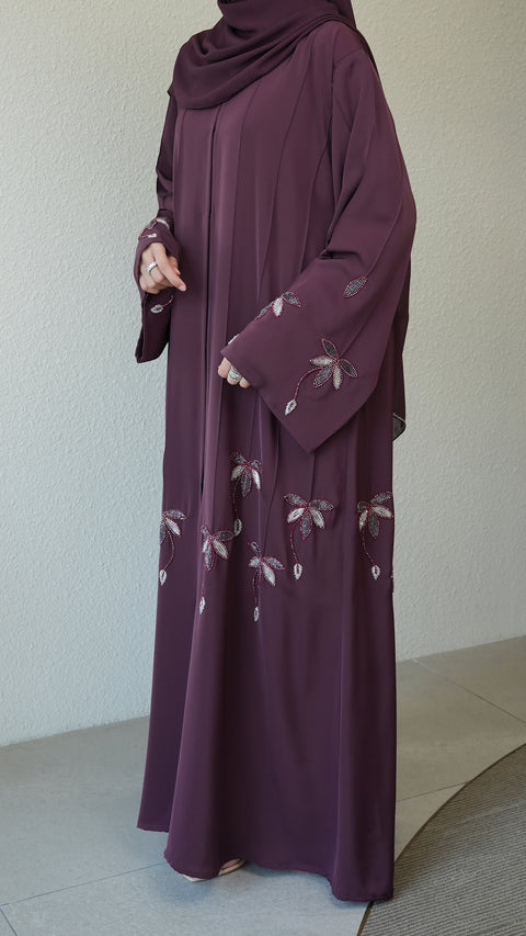 Alcazar Wine Grape Abaya