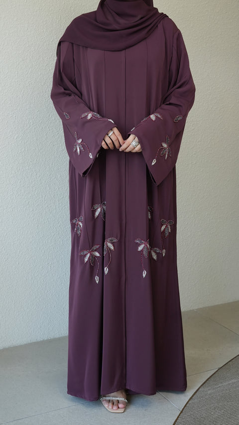 Alcazar Wine Grape Abaya