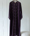 Korean Zoom Amadiya Dark Purple Abaya