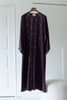 Korean Zoom Amadiya Dark Purple Abaya