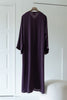 Korean Zoom Amadiya Dark Purple Abaya