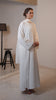 Korean Nidha Amanjena Frost White Abaya