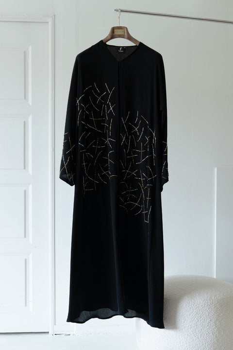 Korean Zoom Ararat Black Abaya