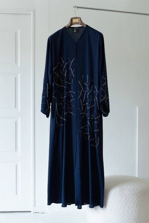 Korean Zoom Ararat Dark Blue Abaya