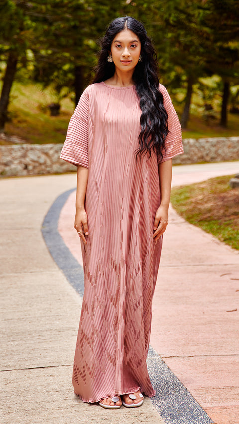 Armani Dress Pleated Dusty Pink (CLEARANCE)