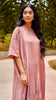 Creased HM Silky Armani Dress Pleated Dusty Pink