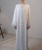 Attabad Frost White Cardi Abaya
