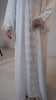 Korean Nidha Attabad Frost White Cardi Abaya
