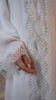 Korean Nidha Attabad Frost White Cardi Abaya