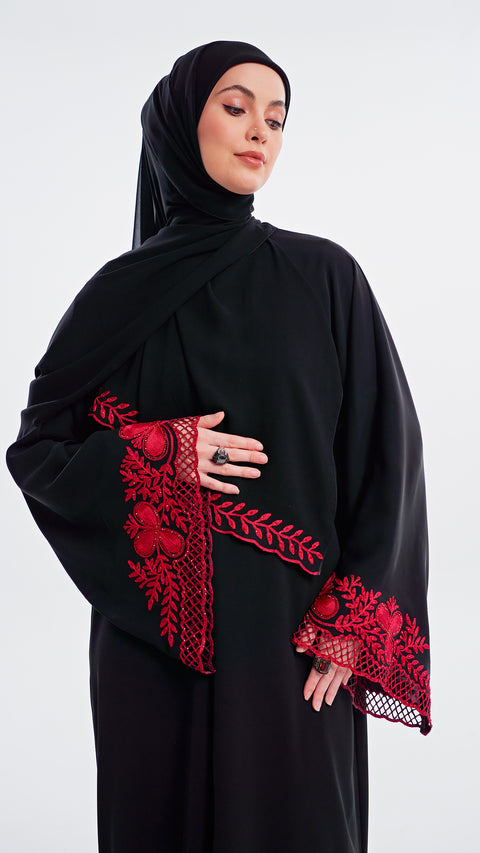 Azalea Red Abaya (CLEARANCE)