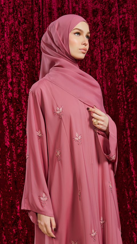 Azna Salmon Pink Abaya