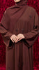 Korean Nidha Azna Rich Brown Abaya