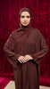 Korean Nidha Azna Rich Brown Abaya