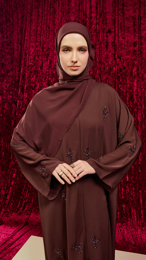 Azna Rich Brown Abaya